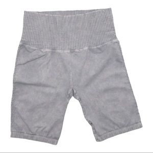 Ice Grey Free People Good Karma Bike Shorts